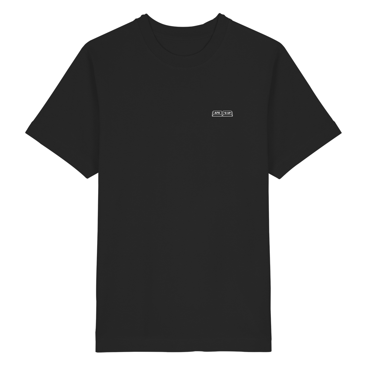 DAY // NIGHT Oversized Tee in Schwarz – Vorderansicht