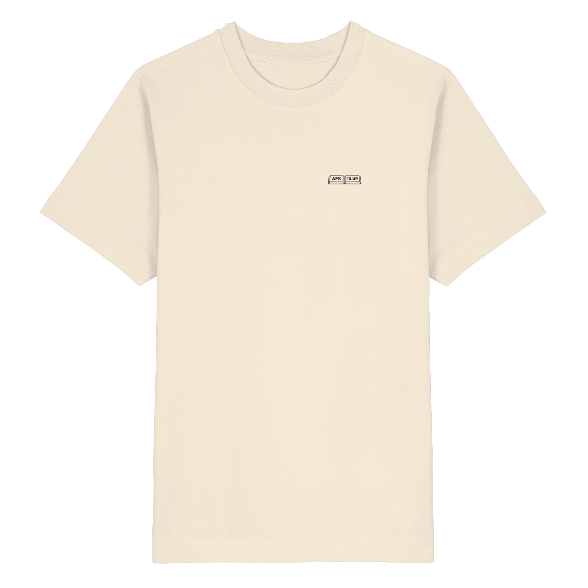 DAY // NIGHT Oversized Tee in Natural Raw – Vorderansicht