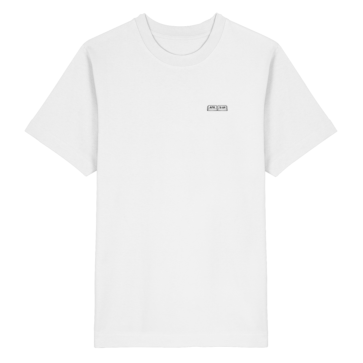DAY // NIGHT Oversized Tee in Weiß – Vorderansicht